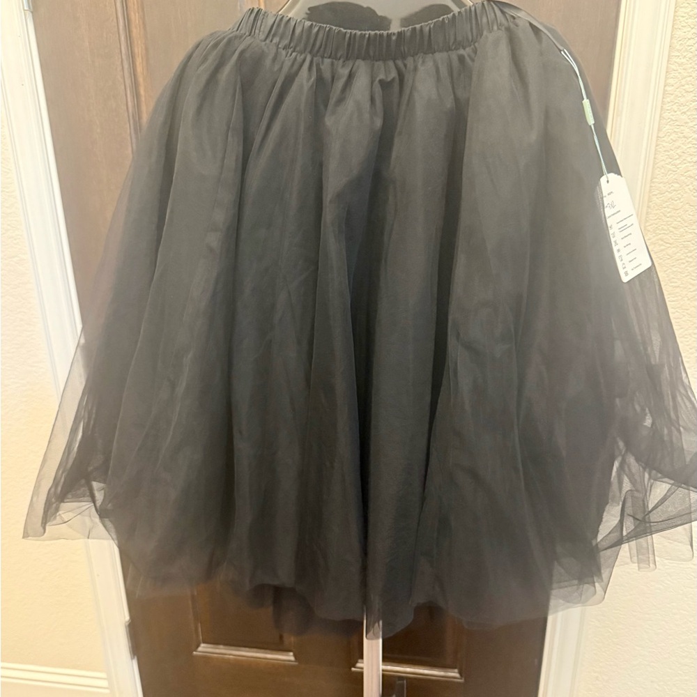 Elegant Black Tulle Skirt